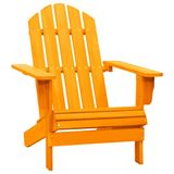 Cadeira Patio Adirondack Vidaxl Solid Fir Wood Laranja