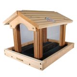 Alimentador De Pássaros Woodlink Pro4 Premier Cedar Brown Com Capacidade De 5 Kg