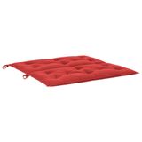 Conjunto De Almofadas De Banco De Jardim Vidaxl 2 Peças 100x50x7cm Oxford Red