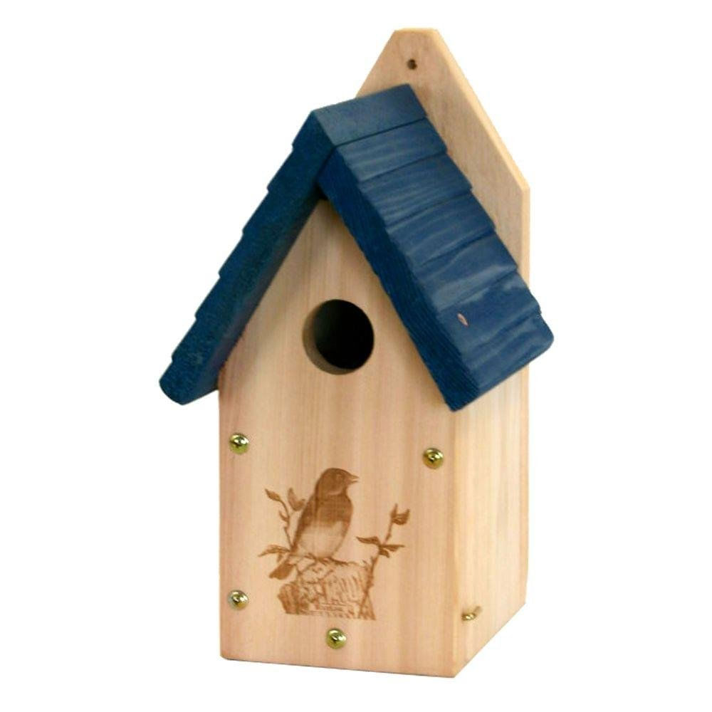 Bird House Woodlink Jardim De Madeira Bluebird House