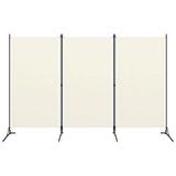 Divisória De Quarto Vidaxl De 3 Painéis Classic Cream White 102,4x70,9cm