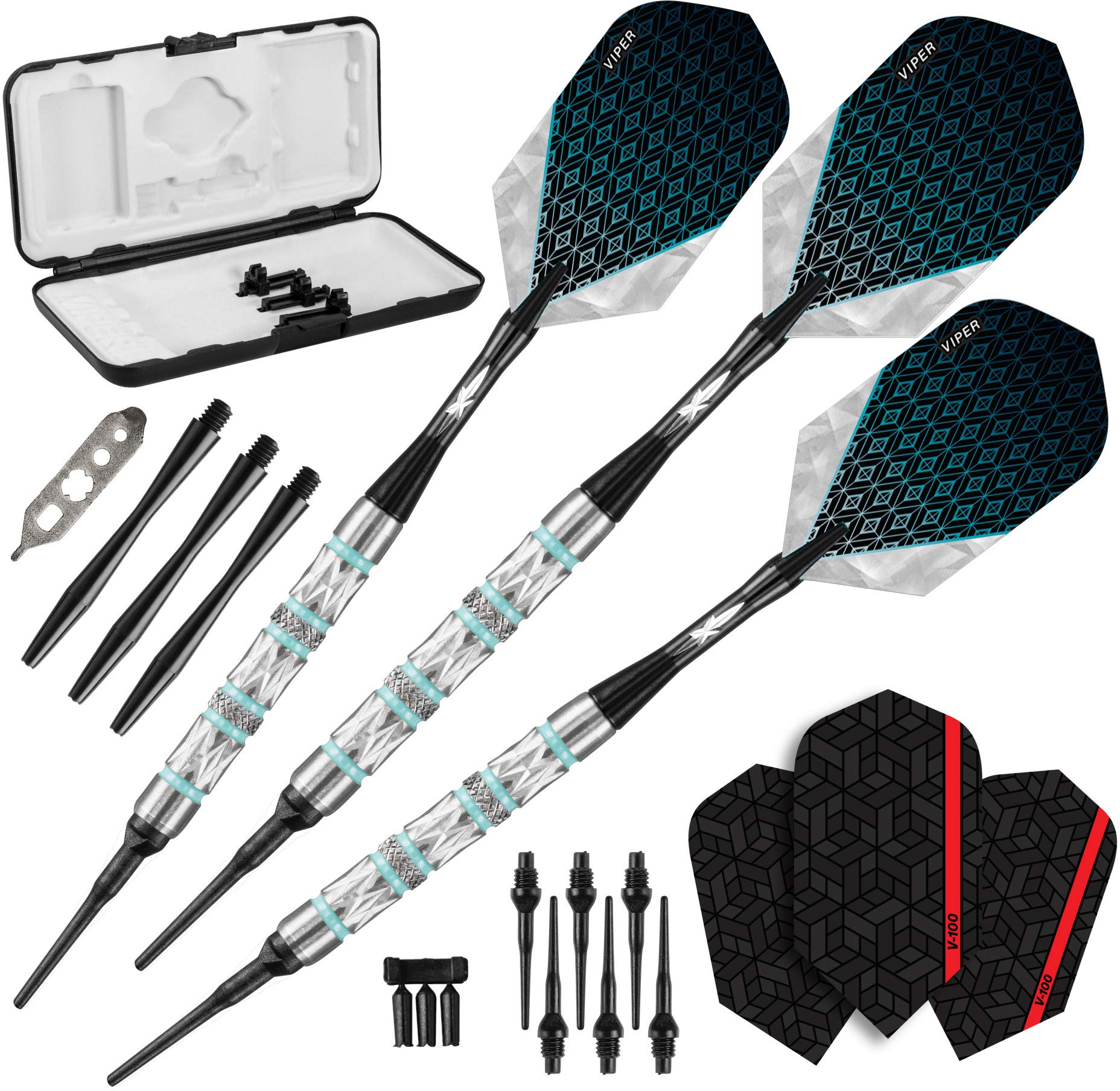 Darts Viper Da Gld Products Turquoise Rings And Flights 18g