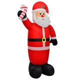 Boneco De Neve Inflável De Natal Vidaxl 8 Pés Com Luzes Led