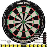 Conjunto De Dardos Viper Shot King Steel Tip Com 6 Dardos Pretos