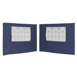 Tenda De Festa Sidewall Vidaxl Azul Resistente À Água/uv Pe