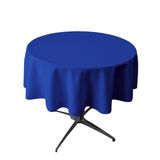 Toalha De Mesa La Linen Poliéster Poplin Lavável Redonda 148cm