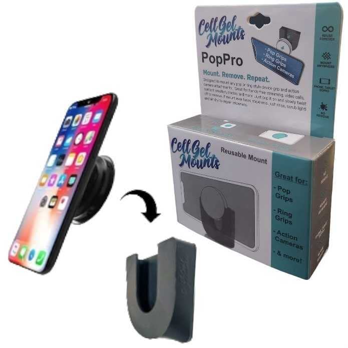 Sistema De Montagem Cell Gel Mounts Poppro Para Telefone E Câmera
