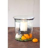 Cilindro De Vela Kalalou Cv1060 Giant Glass Com Inserção Transparente