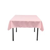 Toalha De Mesa La Linen Poliéster Poplin Quadrada 132x132cm Rosa