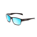 Óculos De Sol Coyote Bluefin Polarized Gloss Preto Cinza/azul 55mm