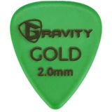 Palhetas De Guitarra Gravity Gold Series Peek, Pacote Com 4