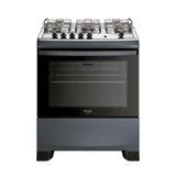 Fogão Dako 5 Bocas Mesa Inox Tripla Chama Supreme Titanium Bivolt