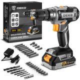 Furadeira Elétrica Sem Fio Deko Pro 20v Elétrica Com Bateria E Carregador
