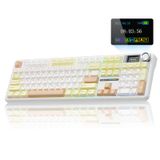 Teclado Mecânico Sem Fio Aula F108 Pro Com Bateria De 8000mah