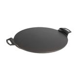 Ferro Fundido Pizza Pan Lodge 38 Cm Temperado Com Alça Dupla