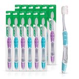 Escova De Dentes Gum Technique Deep Clean Sensitive De 1 Quilate (pacote Com 12 Unidades)
