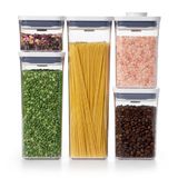 Conjunto De Recipientes Oxo Good Grips Pop, 5 Peças, Sem Bpa, Lavável Na Máquina De Lavar Louça