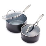Conjunto De Panelas Greenpan Valencia Pro Hard Anodizado 1,6 L E 3,1 L