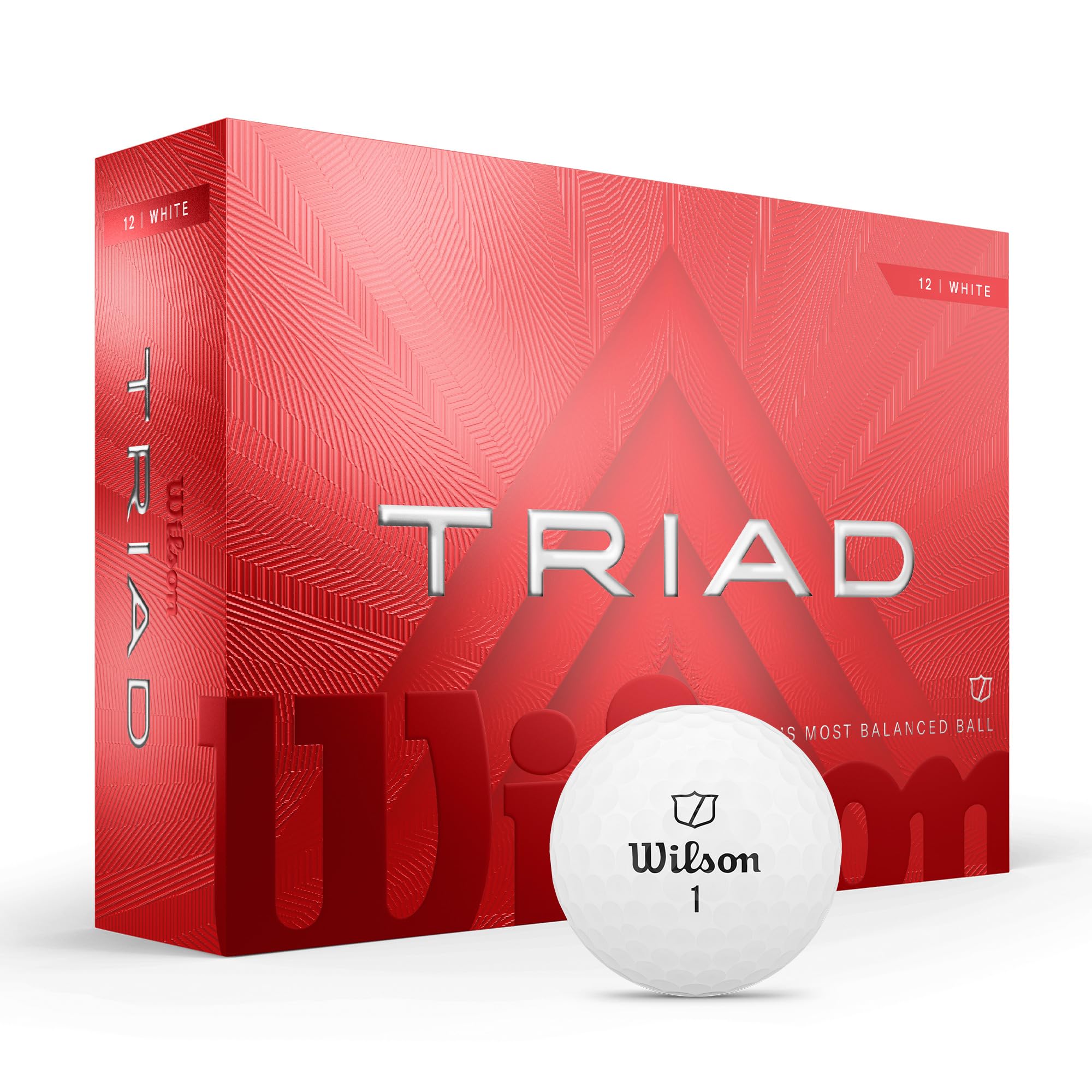 Bolas De Golfe Wilson 2025 Triad White 12 Balls