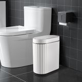 Lata De Lixo Elpheco Bathroom 9l Com Tampa E Sensor Impermeável Preta