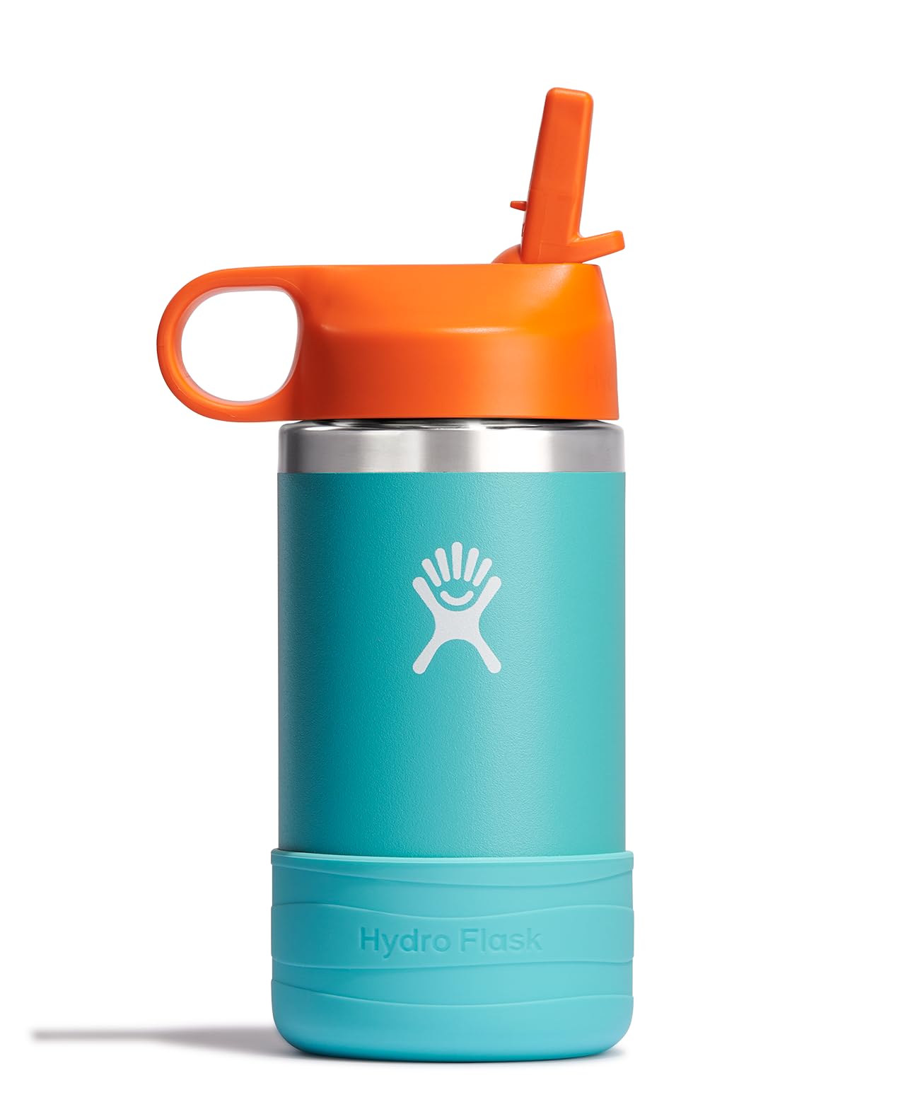Garrafa De Água Hydro Flask Kids 350 Ml Com Tampa De Palha Seaspray