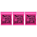 Cordas De Guitarra Elétrica Ernie Ball Super Slinky 9-42 (x3)