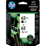 Cartuchos De Tinta Hp Original 62 Tri-color/62xl Pretos (pacote Com 2)