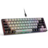 Teclado Para Jogos Geodmaer 65% Com Fio Retroiluminado Mini 68 Teclas