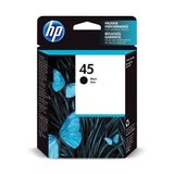 Cartucho De Tinta Hp 45 Preto 51645a Para Deskjet, Designjet