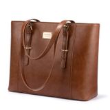 Bolsa Para Laptop Lovevook Em Couro Estruturado Para Mulheres De 15,6"