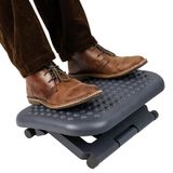 Leitor Mental Para Descanso De Pés Embaixo Da Mesa, Plástico Preto Ergonômico