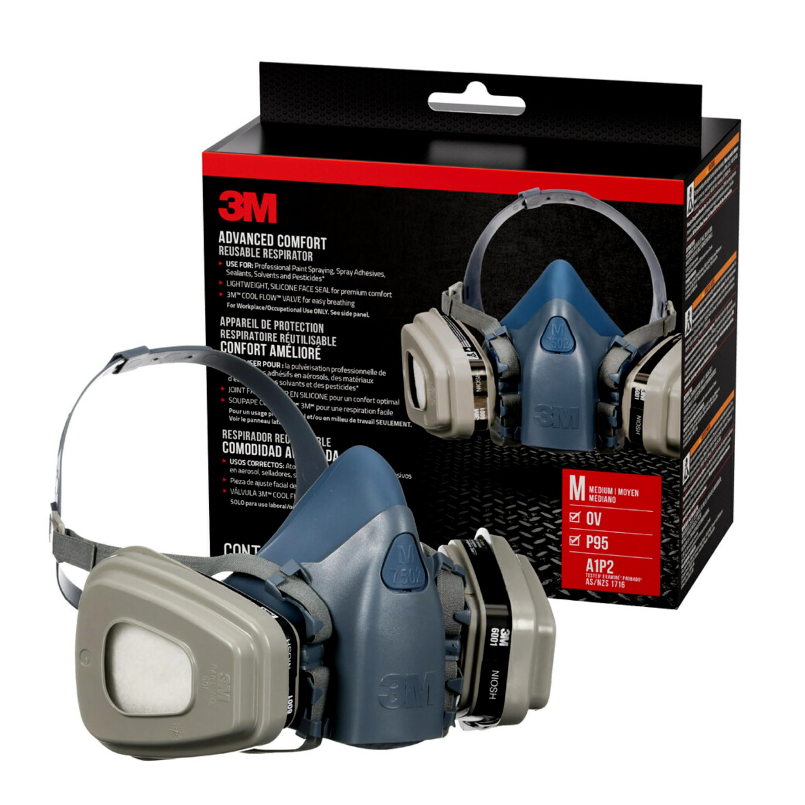 Respirador De Pintura 3m Professional N95 Com Filtro De Vapor Orgânico