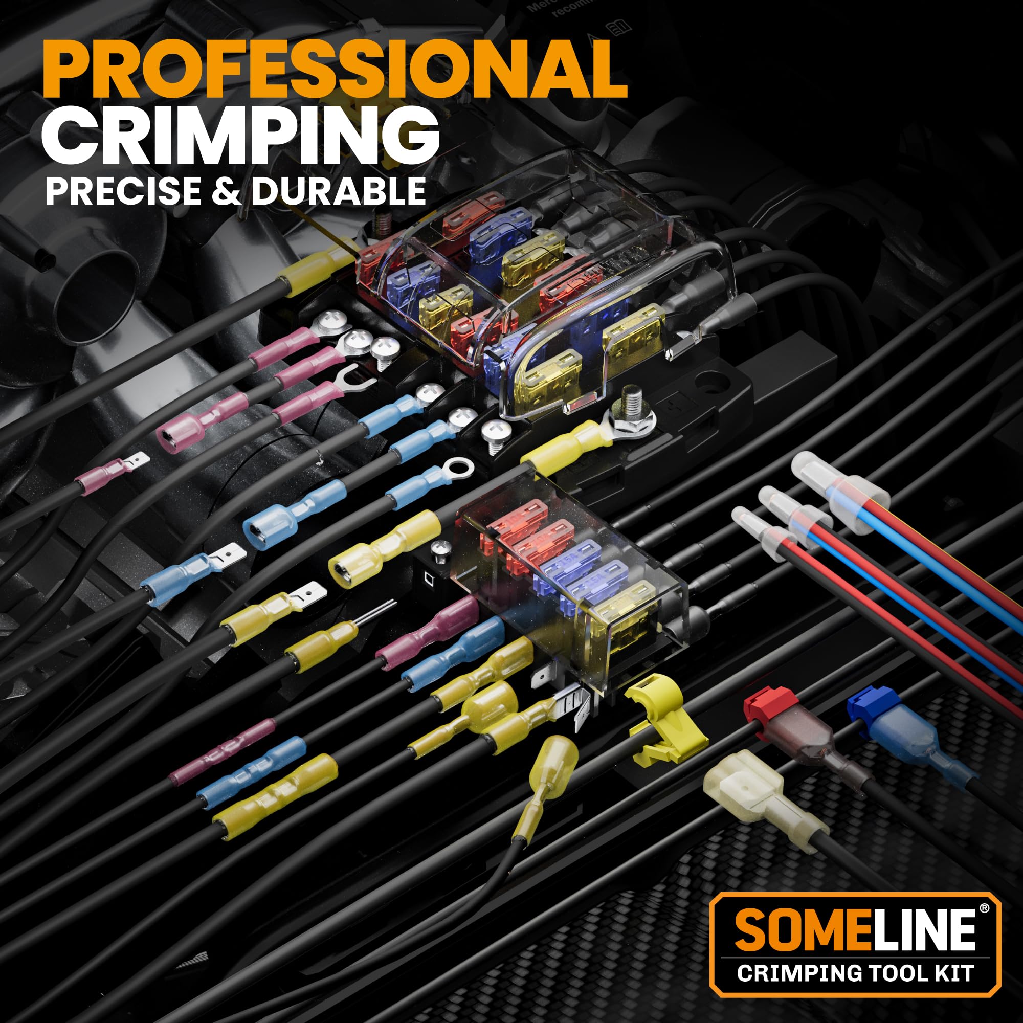 Kit De Ferramentas De Crimpagem Someline Para Conectores