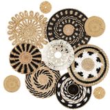 Cestos De Parede Decorativos Tatuo Boho Style, Conjunto De 11