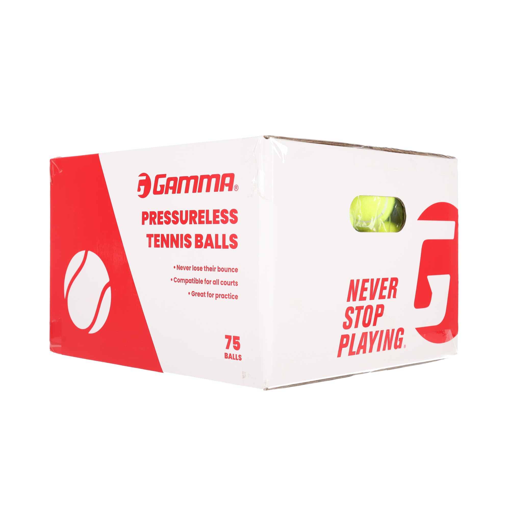 Bolas De Tênis Gamma Sports Pressure, Caixa De 75 Bolas