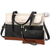 Bolsa Para Laptop Lovevook Para Mulheres Em Couro Impermeável De 15,6"