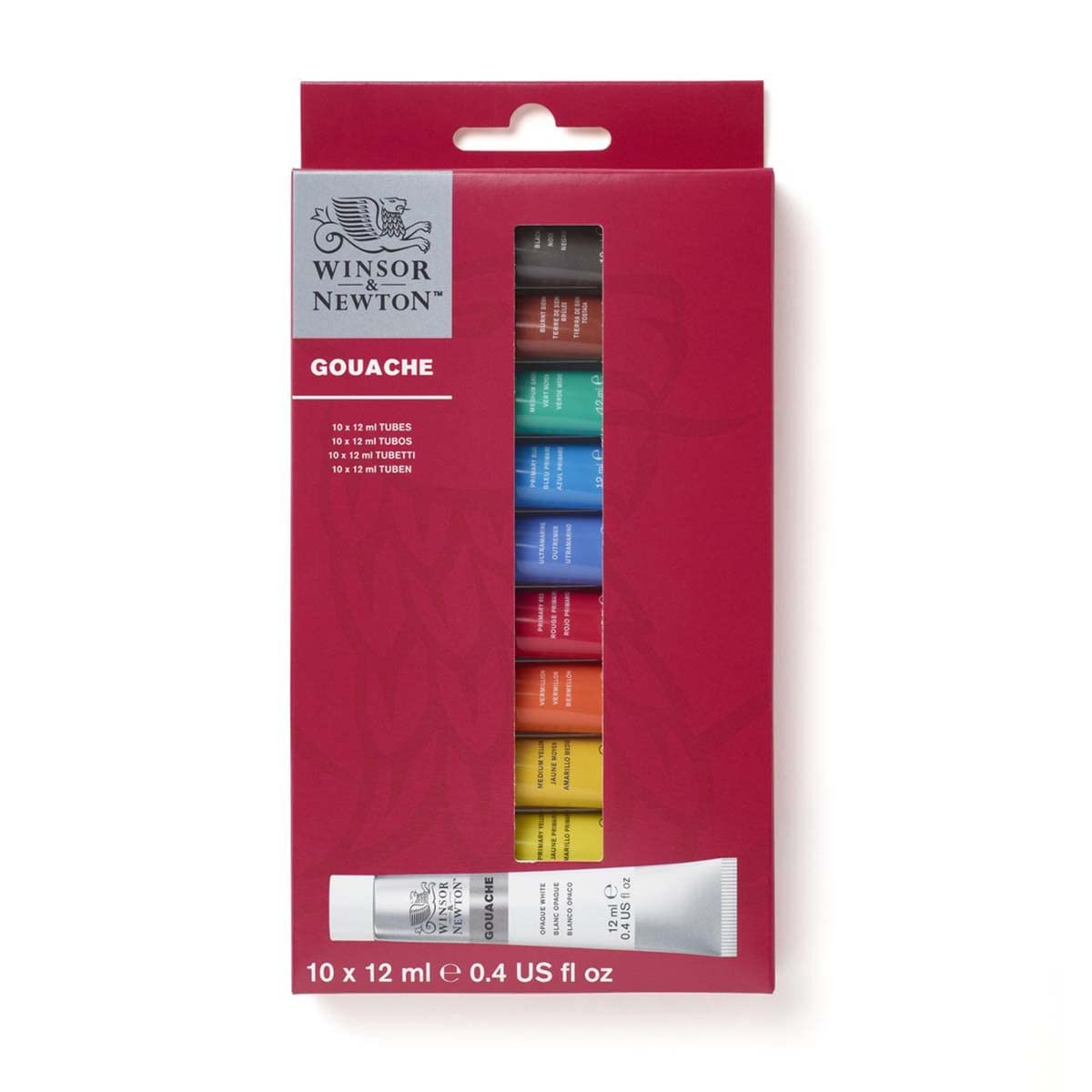 Conjunto De Tinta Guache Winsor &amp; Newton 10 Tubos De 12 Ml (0,4 Onças)