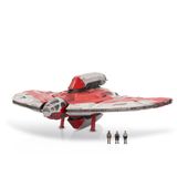 Brinquedo Star Wars Micro Galaxy Squadron Ahsoka Tano&#39;s T-6 Jedi Shuttle Com 3 Microbonecos