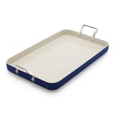 Frigideira Greenpan, Queimador Duplo, 18 X 11 Polegadas, Anodizado Duro