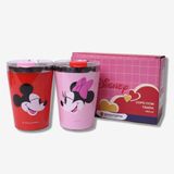 Kit Copo Snap Mickey E Minnie Namorados Disney