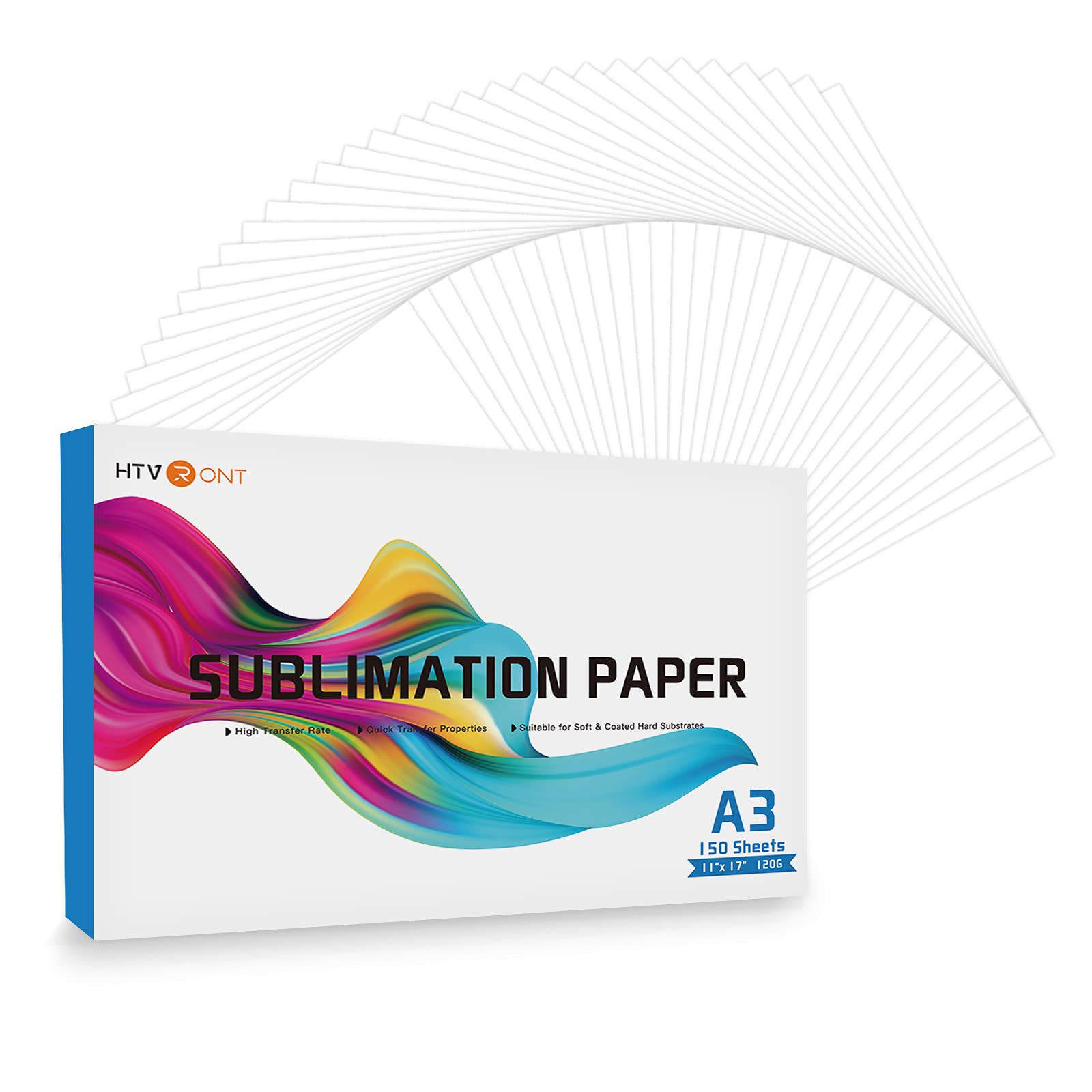 Papel De Sublimação Htvront 11x17 Polegadas 150 Folhas 120gsm