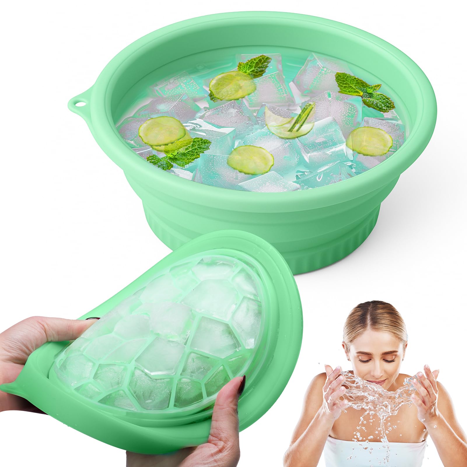 Face Bowl Palksky Com Bandeja De Gelo Embutida Silicone Ice Facial