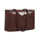 Bolsa Para Laptop Lovevook, Bolsa De Trabalho Vintage De Couro De 15,6" Para Mulher