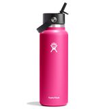 Garrafa De Água Hydro Flask 1,2 L De Largura Flex Straw Cap Zinnia