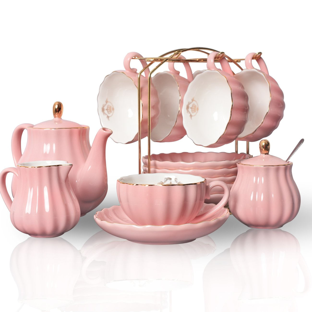 Conjunto De Chá Sweejar Porcelain British Royal 180ml Para 6 Pessoas