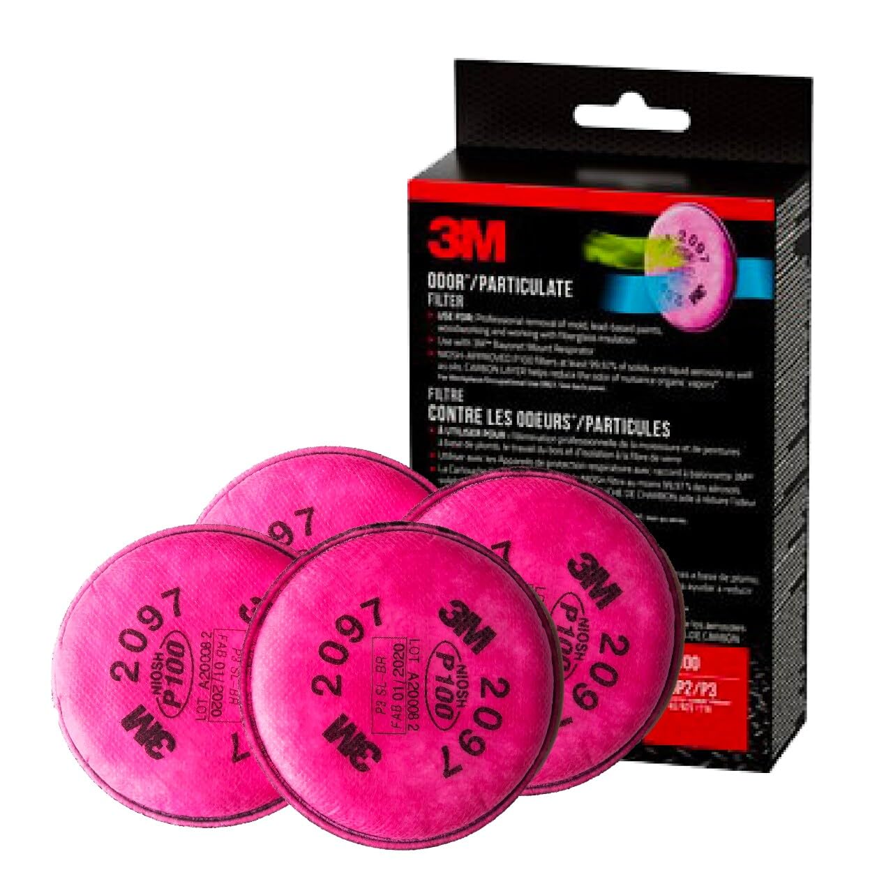 Filtro 3m Performance P100 Particulate + Odor 2 Pares