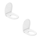 Kit 2 Assento Sanitário Multiclean Easy Roca Branco Brilhante