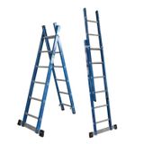 Escada Em Fibra Tesoura Extensível 6x10 Degraus 1,90x3,20m Premium Wbertolo
