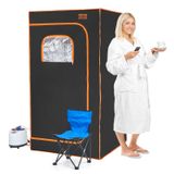 Tenda De Sauna A Vapor Portátil Vevor Em Tamanho Real Com Cadeira E Controle Remoto