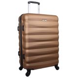 Mala De Viagem Media Em Abs Yins 21089 Cadeado Integrado Rodas Giro 360 Cobre M